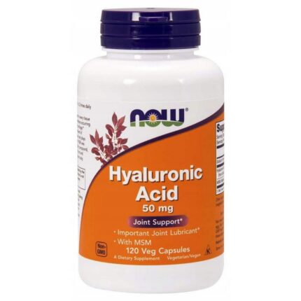 NOW Foods Hyaluronic Acid 50 mg Joint Support 120 Capsules