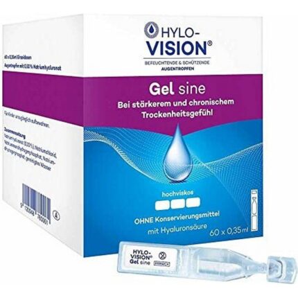 Hylo-Vision Gel Sine eye drops, 21 ml (60×0.35 ml)