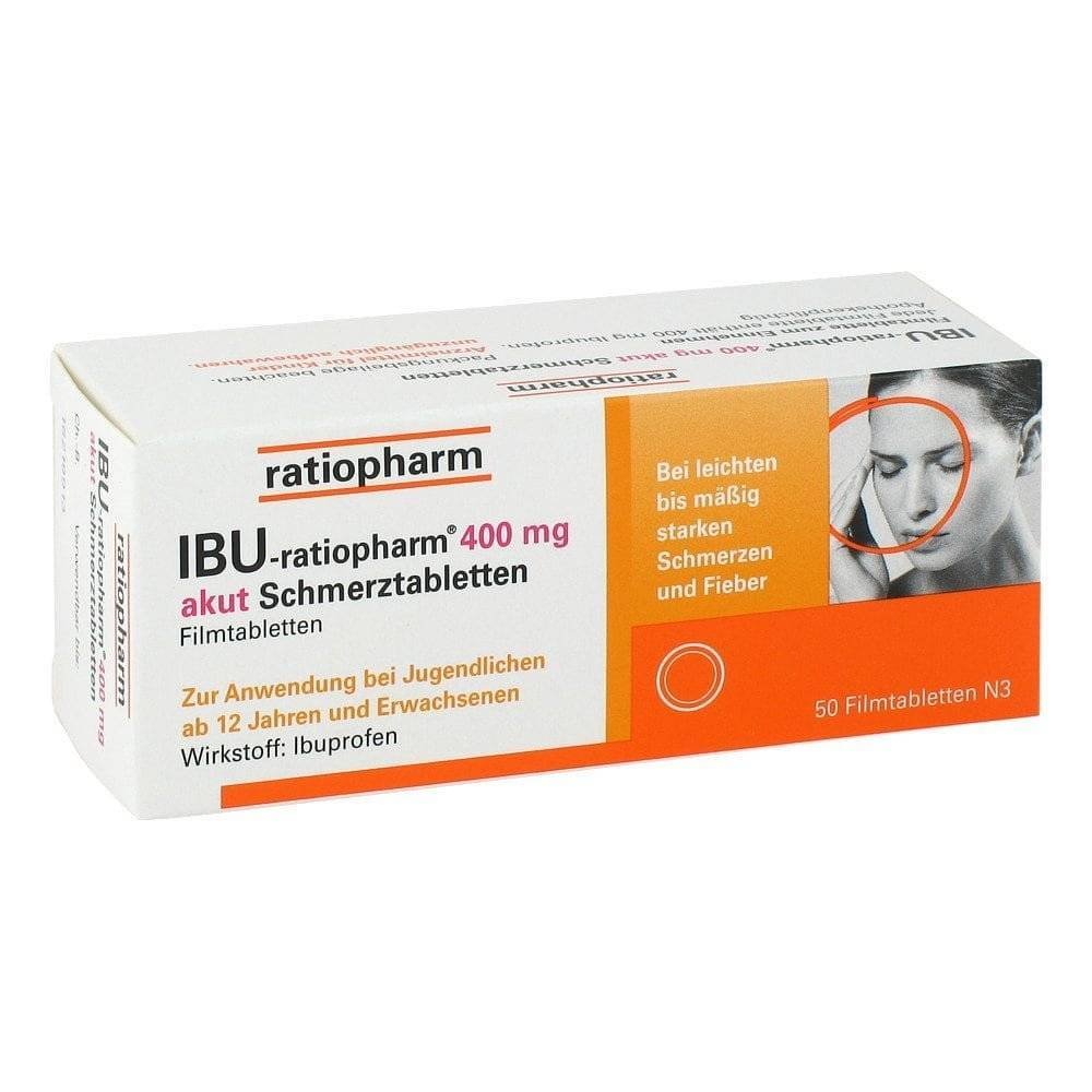 ibu ratiopharm 400 mg acute pain tablets film tablets 50 pcs IBU-Ratiopharm 400 mg Acute Pain Film-Coated Tablets 50 pcs