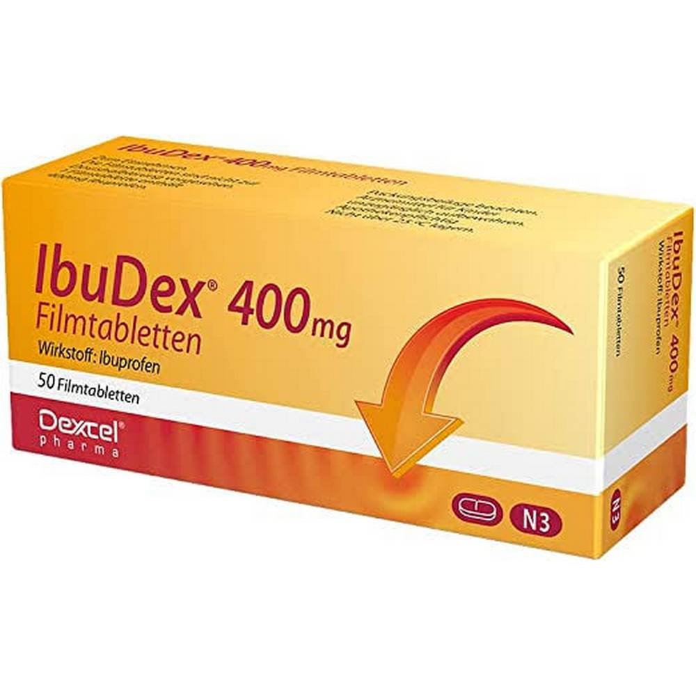 ibudex 400 mg film coated tablets 50 pcs IbudeX 400 mg Film-Coated Tablets 50 pcs