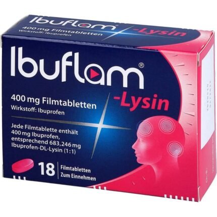 Ibuflam Lysine 400 mg Film-Coated Tablets 18 pcs