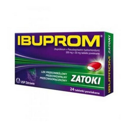 Ibuprom Zatoka 200 mg + 30 mg Coated Tablets 24 pcs
