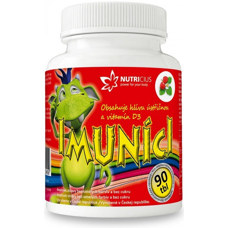 immunici oyster mushroom with vitamin d for children 90 tbl Immunici Oyster mushroom with vitamin D for children 90 tbl