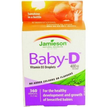 Jamieson Baby-D Vitamin D3 400 IU drops 11.7 ml