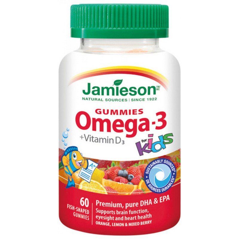 jamieson omega 3 kids gummies 60 pcs Jamieson Omega-3 Kids Gummies 60 pcs
