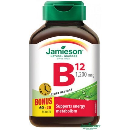 Jamieson Vitamin B12 1200mcg 80 tab