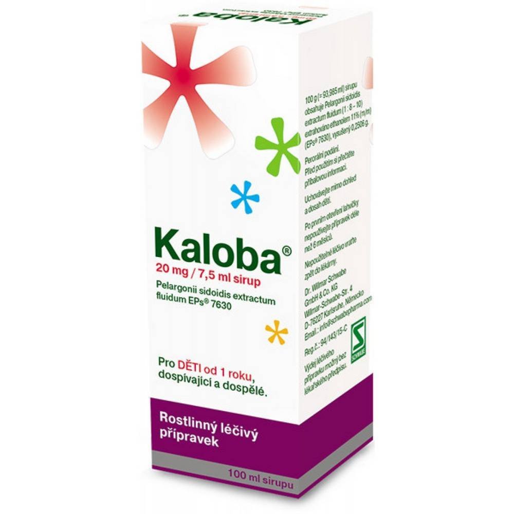 kaloba 20 mg75 ml 100ml Kaloba 20 mg / 7.5 ml Oral Solution 100 ml