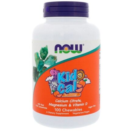Kid Calcium Chewable, Tart Orange, 100 tab