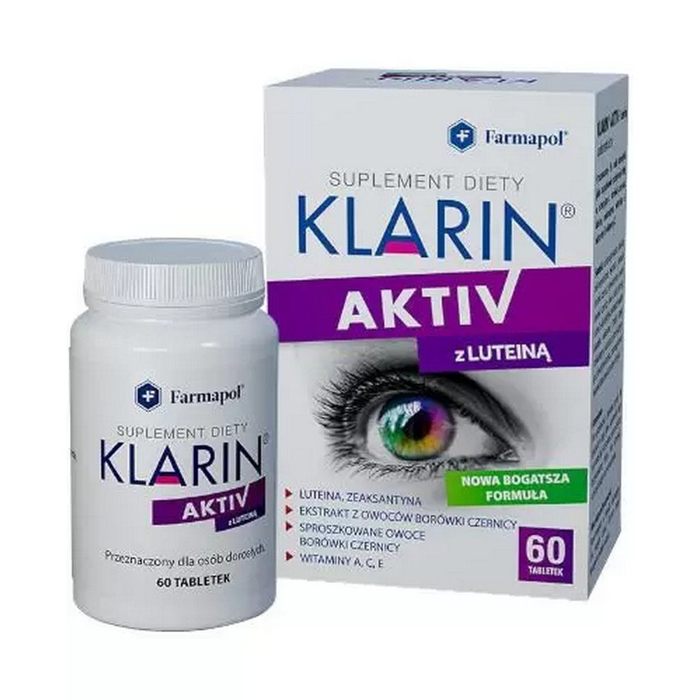 klarin aktiv with lutein 60 tablets Klarin Aktiv with Lutein 60 Tablets