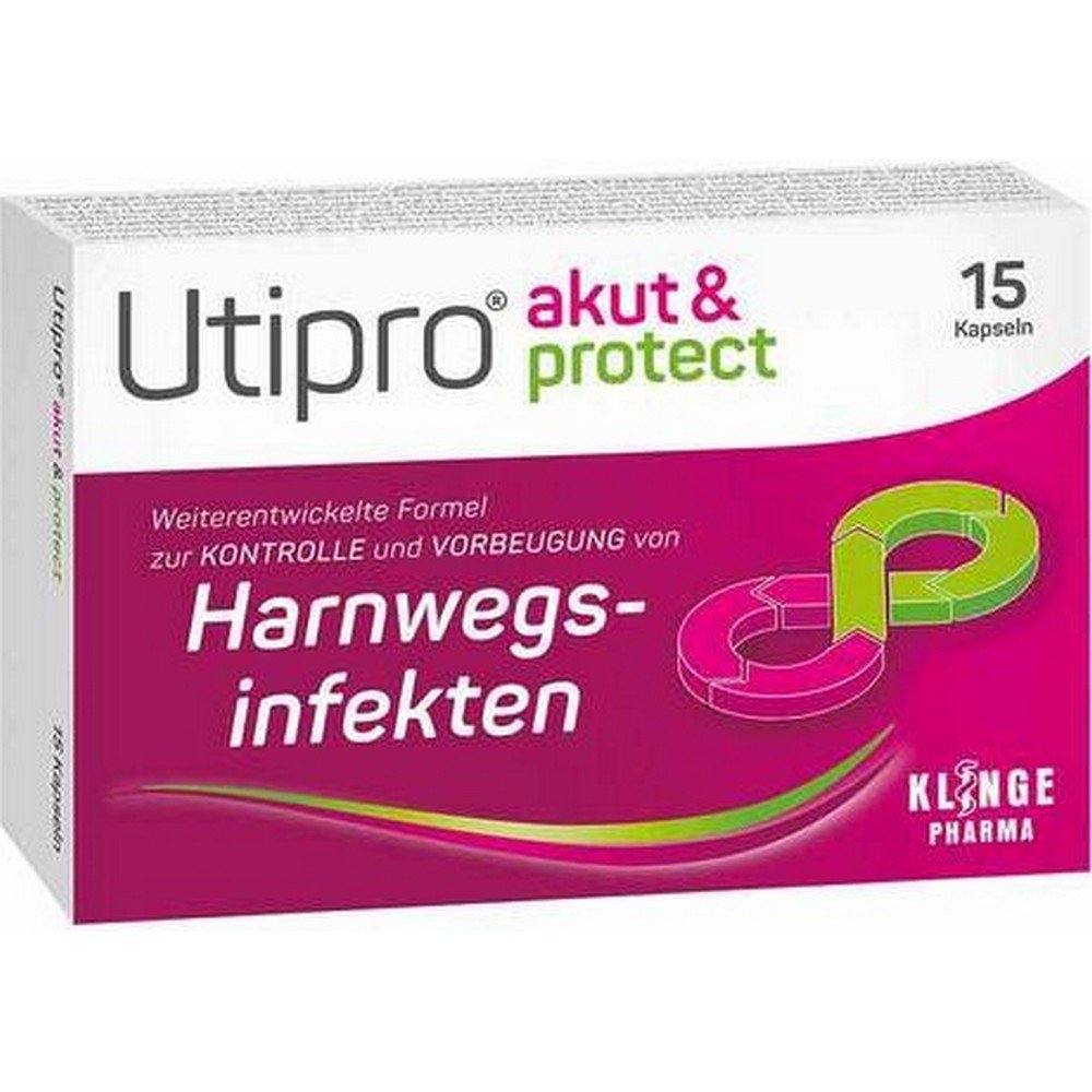 klinge pharma utipro acute and protect capsules 15 pieces Klinge Pharma Utipro Acute & Protect Kapseln 15 Stück