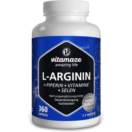 L-Arginine Capsules High Dose – 360 caps