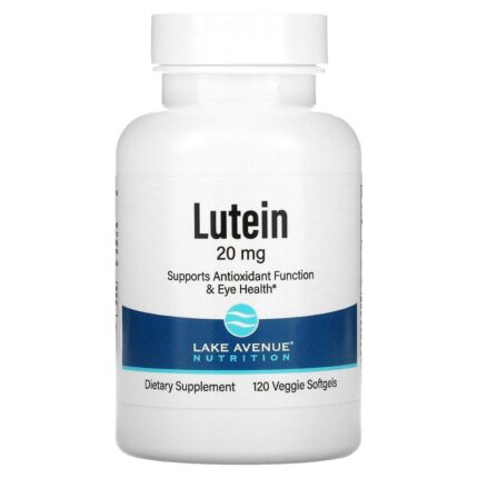 Lake Avenue Nutrition Lutein 20 mg 120 Vegetable Softgels