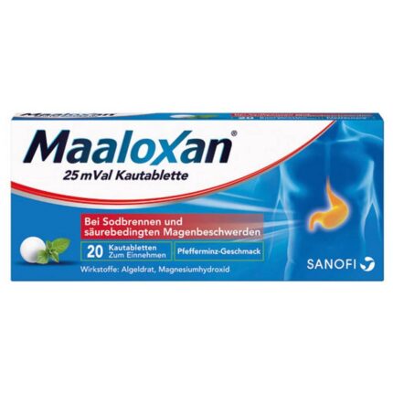 Maaloxan 25 mVal Chewable Tablets 20 pcs