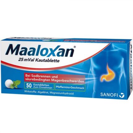 Maaloxan 25 mVal Chewable Tablets 50 pcs