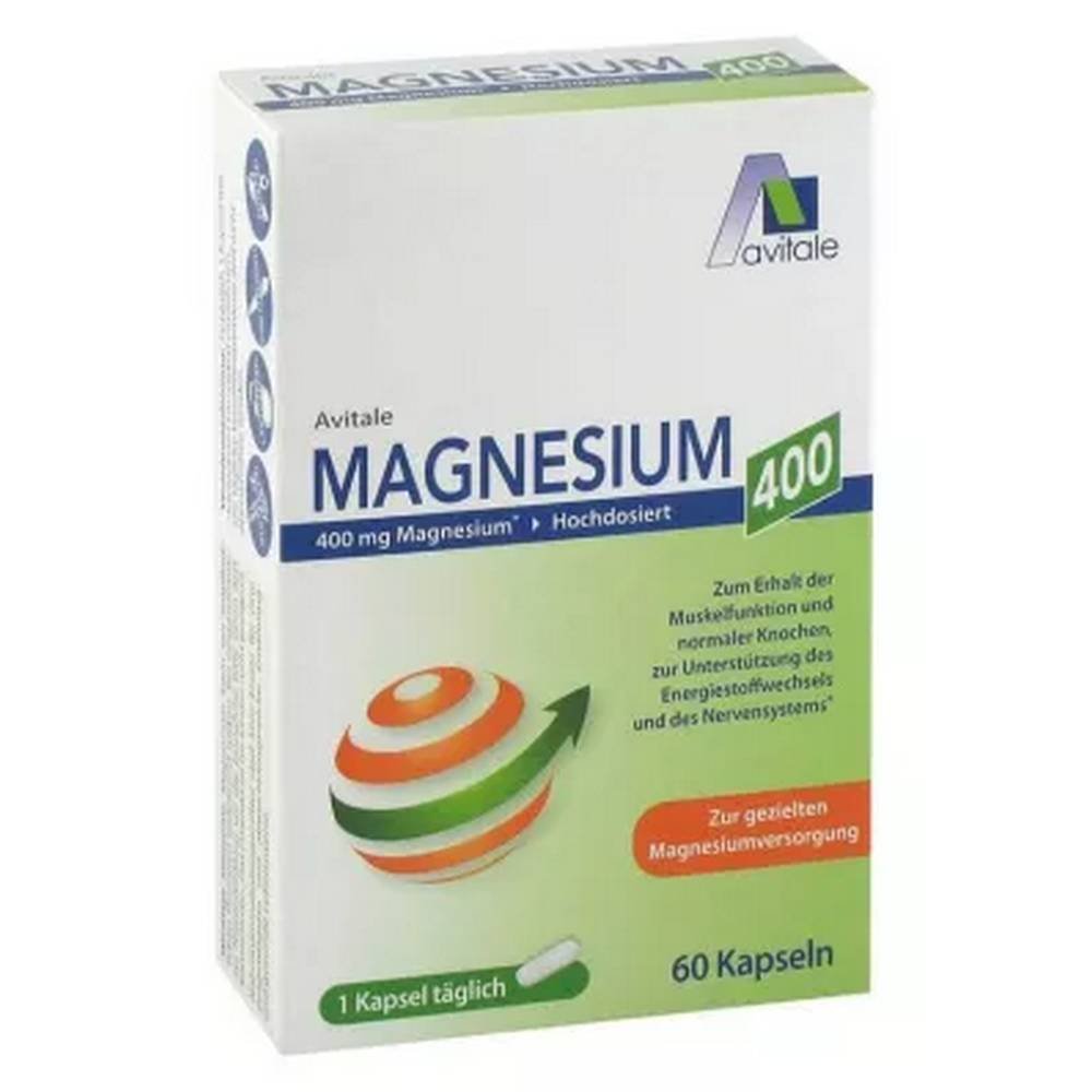 magnesium 400 mg capsules 60 pcs Magnesium 400 mg Capsules 60 Pieces