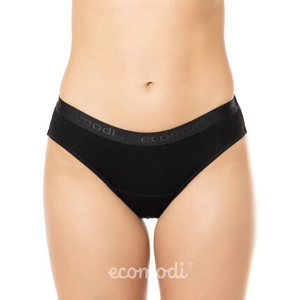 Ecomodi Menstruationsslip Schwarz Klassischer Schnitt