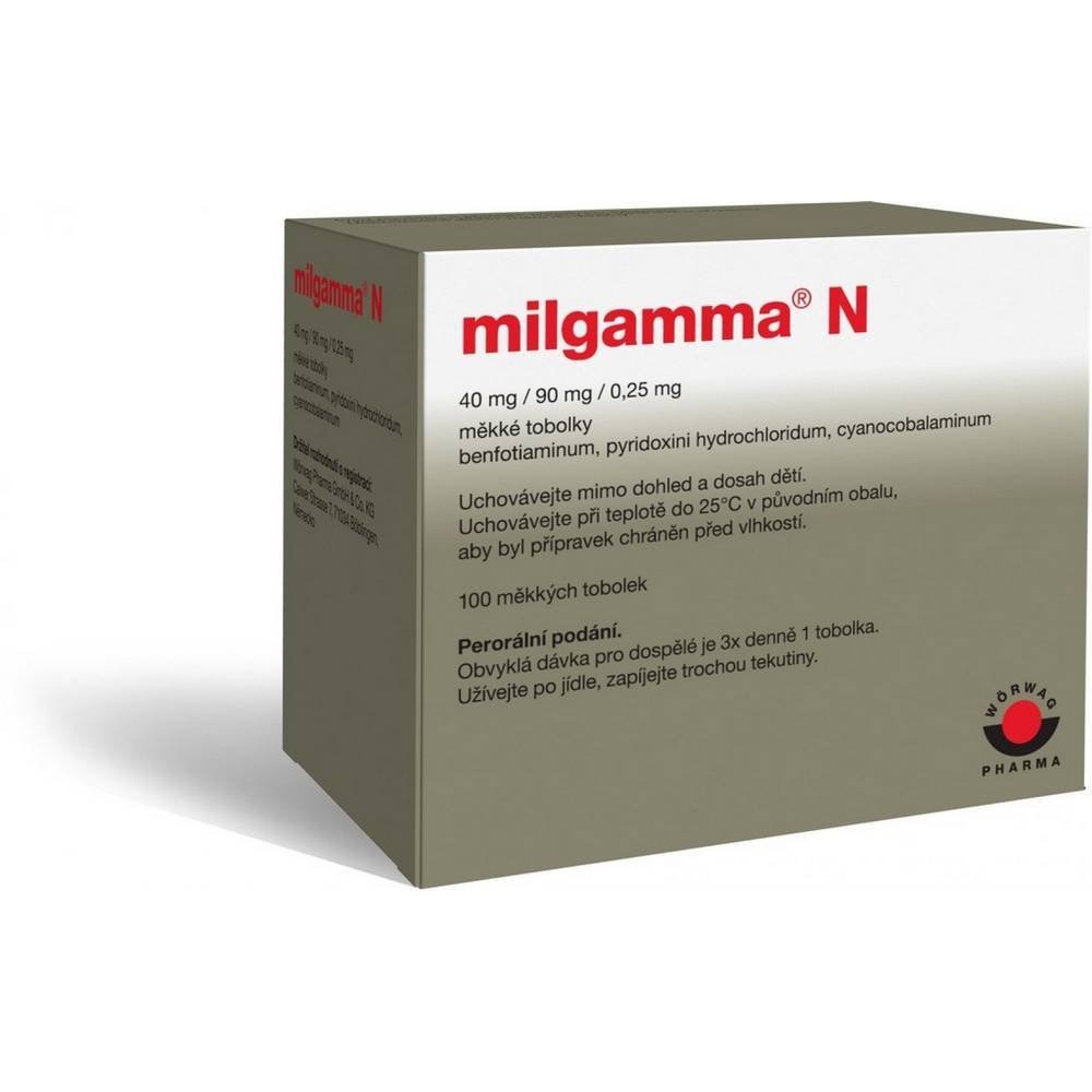 milgamma n por 40mg90mg025mg 100 Milgamma N 40 mg / 90 mg / 0.25 mg Tablets 100 pcs