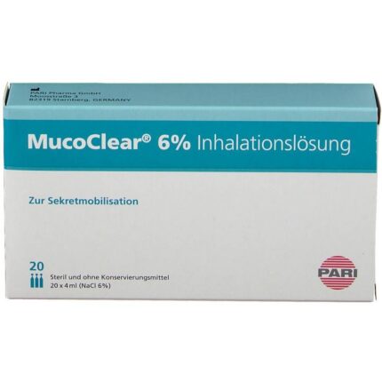 Mucoclear 6% NaCl Inhalation Solution 20 × 4 ml (Pari GmbH)