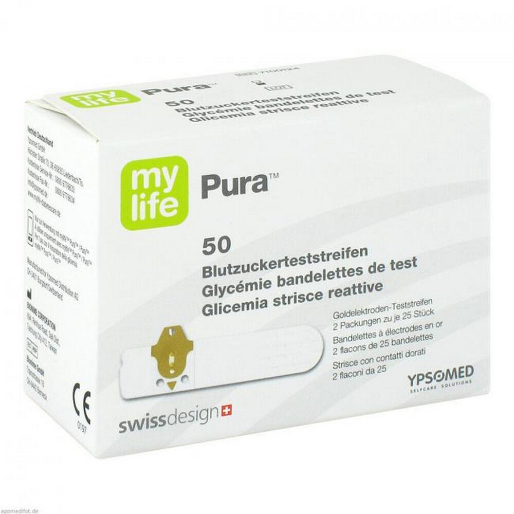 mylife pura blood glucose test strips 50 pcs MyLife Pura Blood Glucose Test Strips 50 pcs