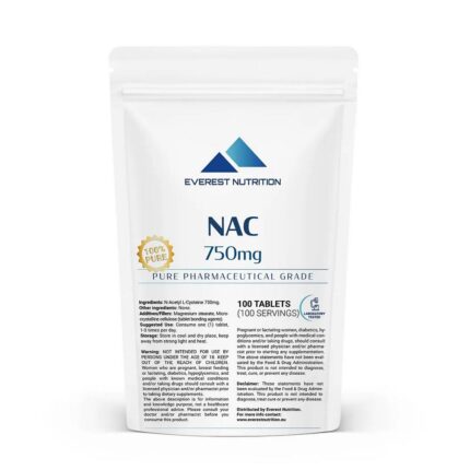 N-Acetyl L-Cysteine 750mg Easy Digestible Tablets
