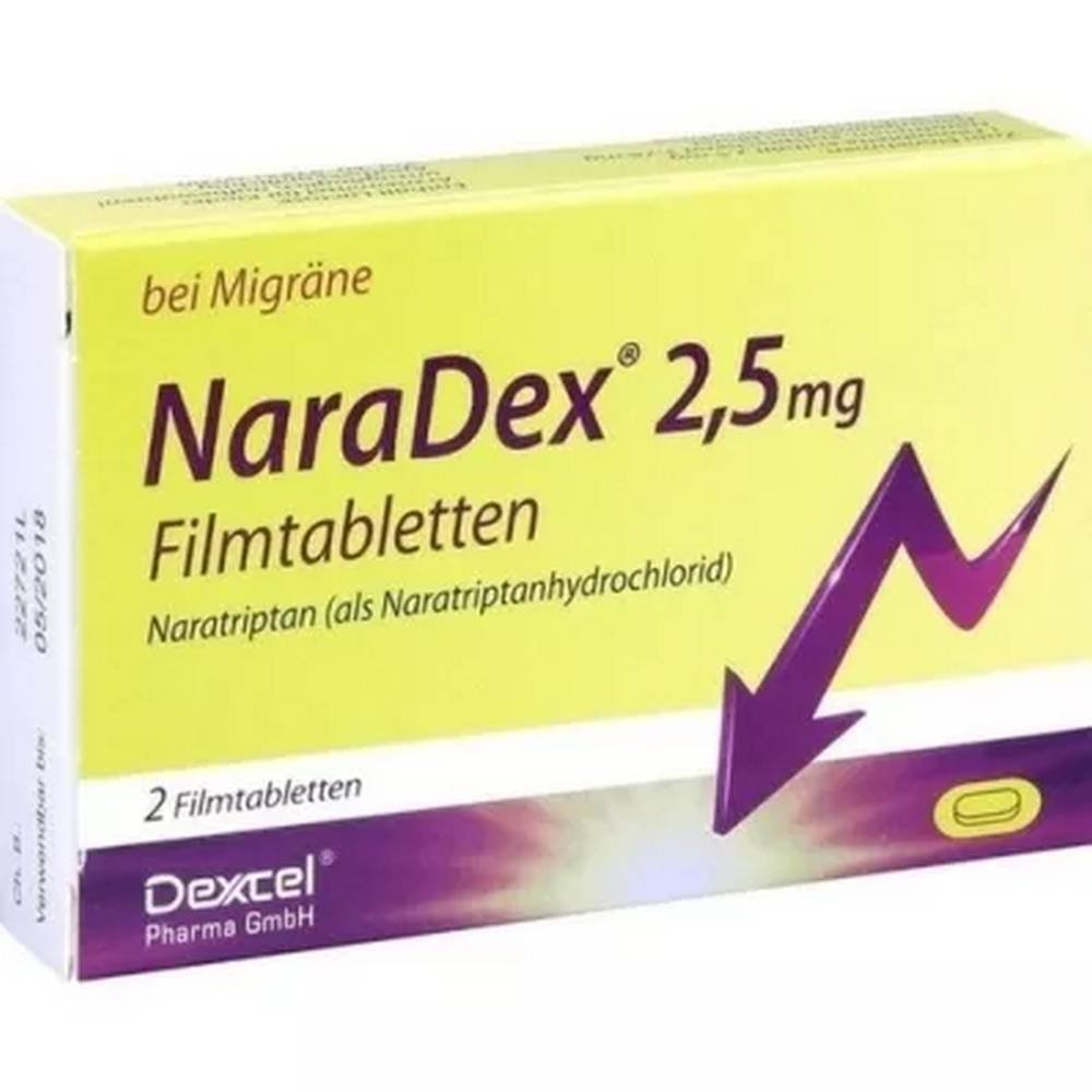 naradex 25 mg tabletspcs Naradex 2.5 mg Tablets pcs