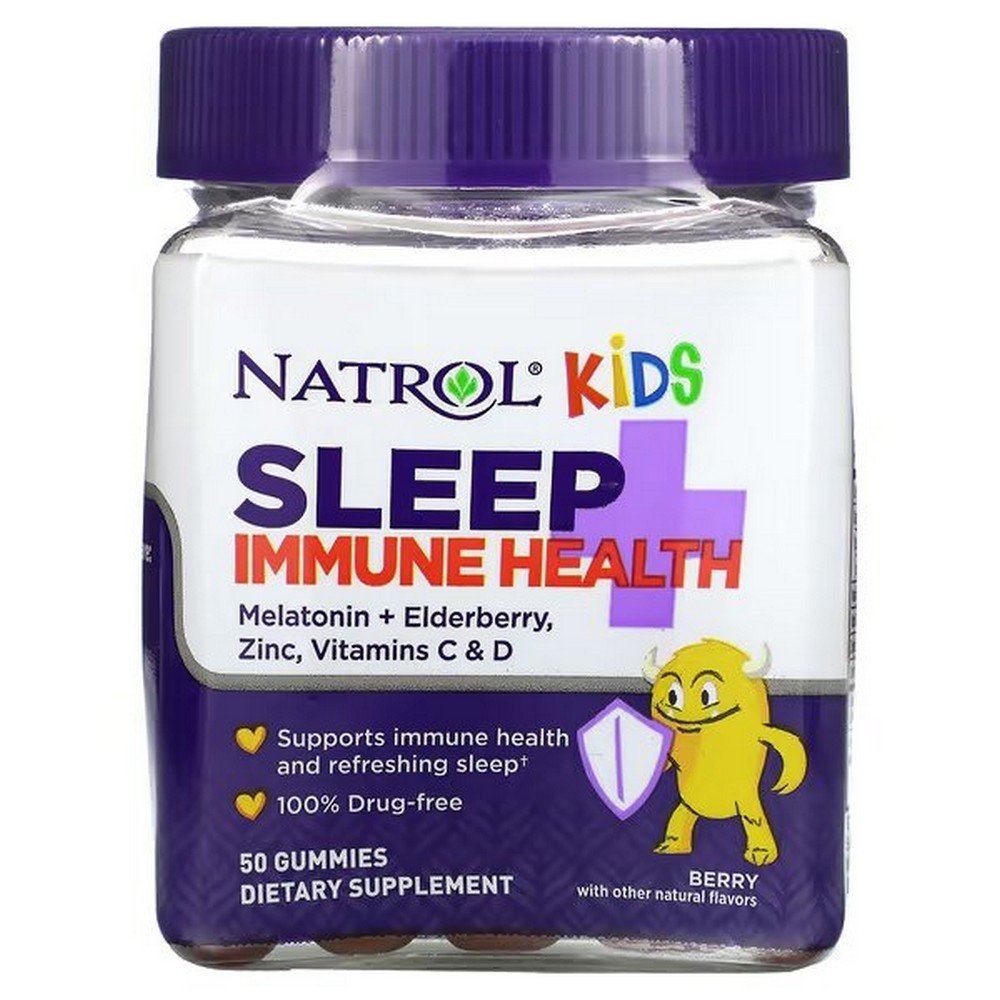 natrol kids sleep immune health berry 50 gummies Natrol Kids Sleep + Immune Health Berry 50 Gummies