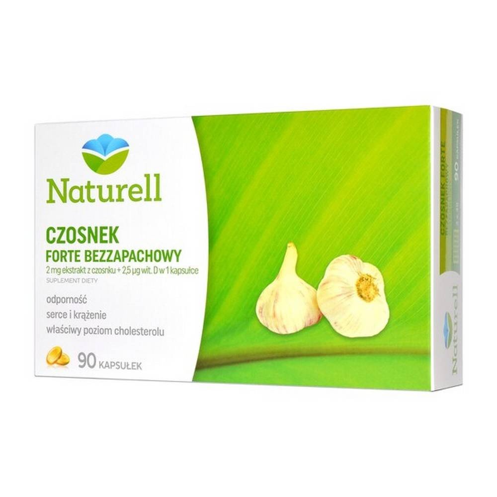naturell garlic forte unscented capsules 90 USP Zdrowie Naturell Garlic Forte Unscented 90 Capsules
