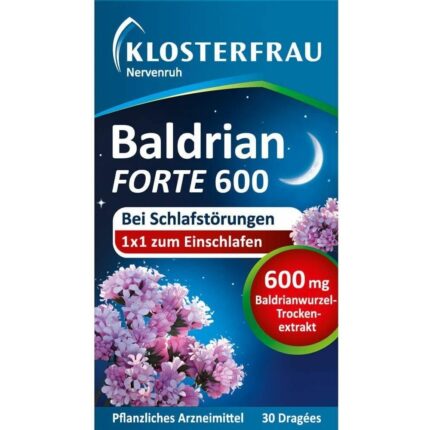 Nervenruh Baldrian Forte 600 Dragees 30 Stück