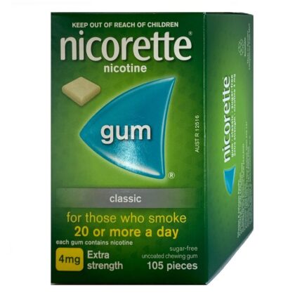 Nicorette Classic Gum, 4 mg, chewing gum, 105 pieces (parallel import, Delfarma)