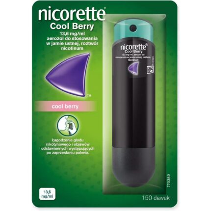 Nicorette Cool Berry, 13.6 mg / ml, Mundspray, 150 Dosen