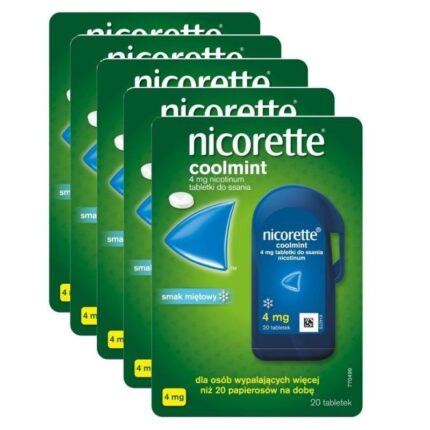 Nicorette Cool mint 4 mg, 5 x 20 tablets