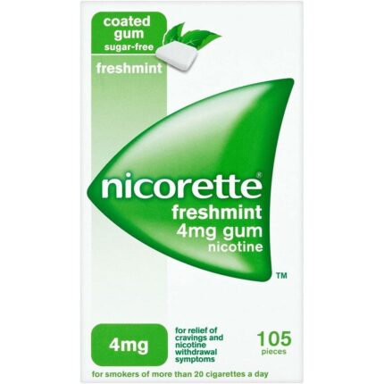 Nicorette Freshmint Gum, 4 mg, 105 Stk.