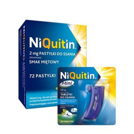 NiQuitin Lozenges 2 mg 72 pcs + NiQuitin Mini 1.5 mg 20 tablets (set)