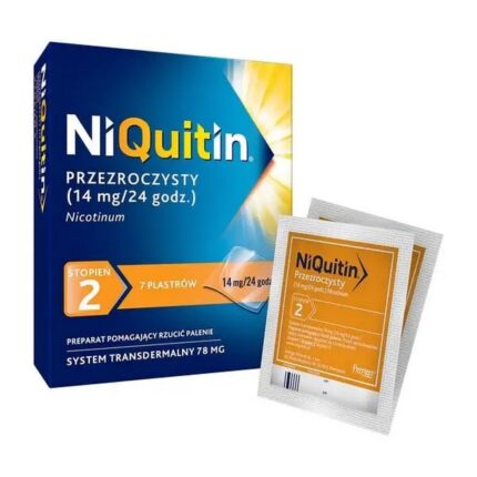 Niquitin transparent, 14 mg / 24 h, 78 mg transdermal patch, grade 2, patch, 7 pcs.