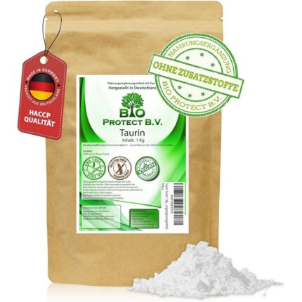 100% Pure Taurine Powder (No Additives) – 1 kg