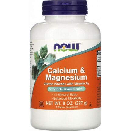 NOW Calcium & Magnesium powder 227 g