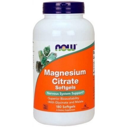 Now Foods Magnesium Citrate Softgels 180 cps