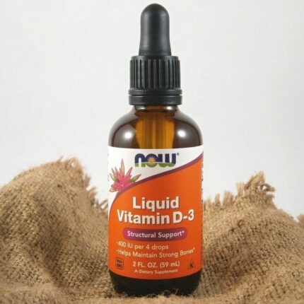 NOW Liquid vitamin D3 100 IU in 1 drop 59 ml