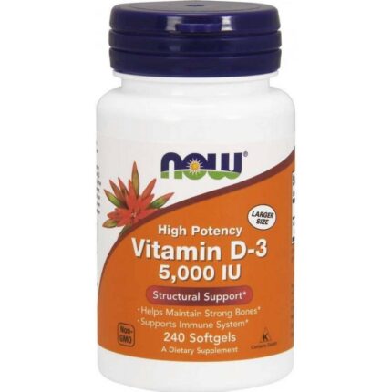 Now Foods Vitamin D3 5000 IU 240 Softgels
