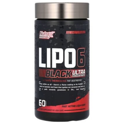 Nutrex Research LIPO-6 Black – Ultra Concentrate, 60 Capsules