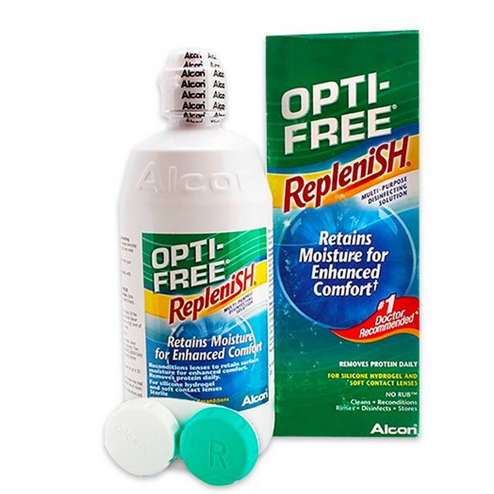 opti free replenish disinfectant solution for lenses 300 ml Opti-Free Replenish Lens Disinfecting Solution 300 ml