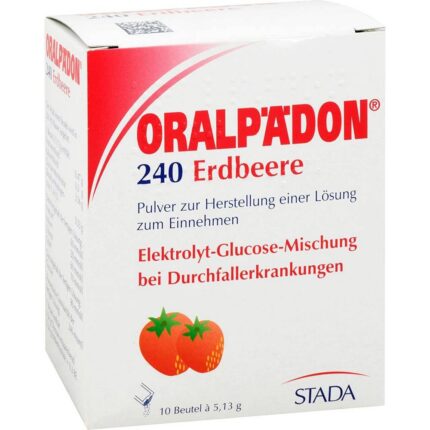 ORALPÄDON 240 strawberry bag powder, 10 pcs