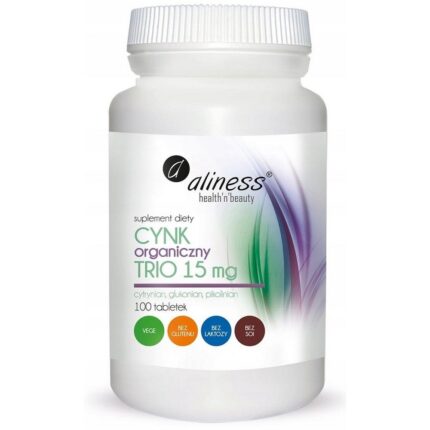 Aliness Organic Zinc Trio 15 mg 100 Tablets
