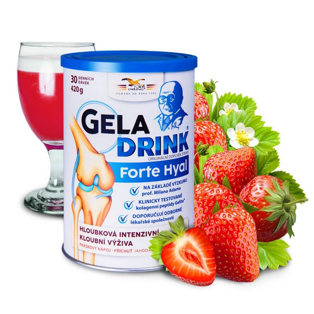 orling geladrink forte hyal prichut jahoda 420 g Orling Geladrink Forte Hyal Strawberry Flavor 420 g