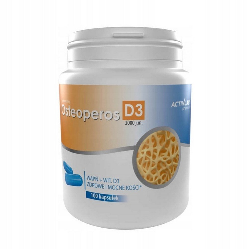 osteoperos d3 2000 iu 100 capsules calcium carbonate strong bones and teeth Activlab Osteoperos D3 2000 IU 100 Capsules
