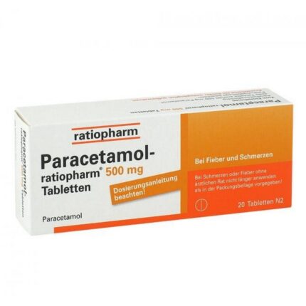 Paracetamol Ratiopharm 500 mg Tablets 20 pcs
