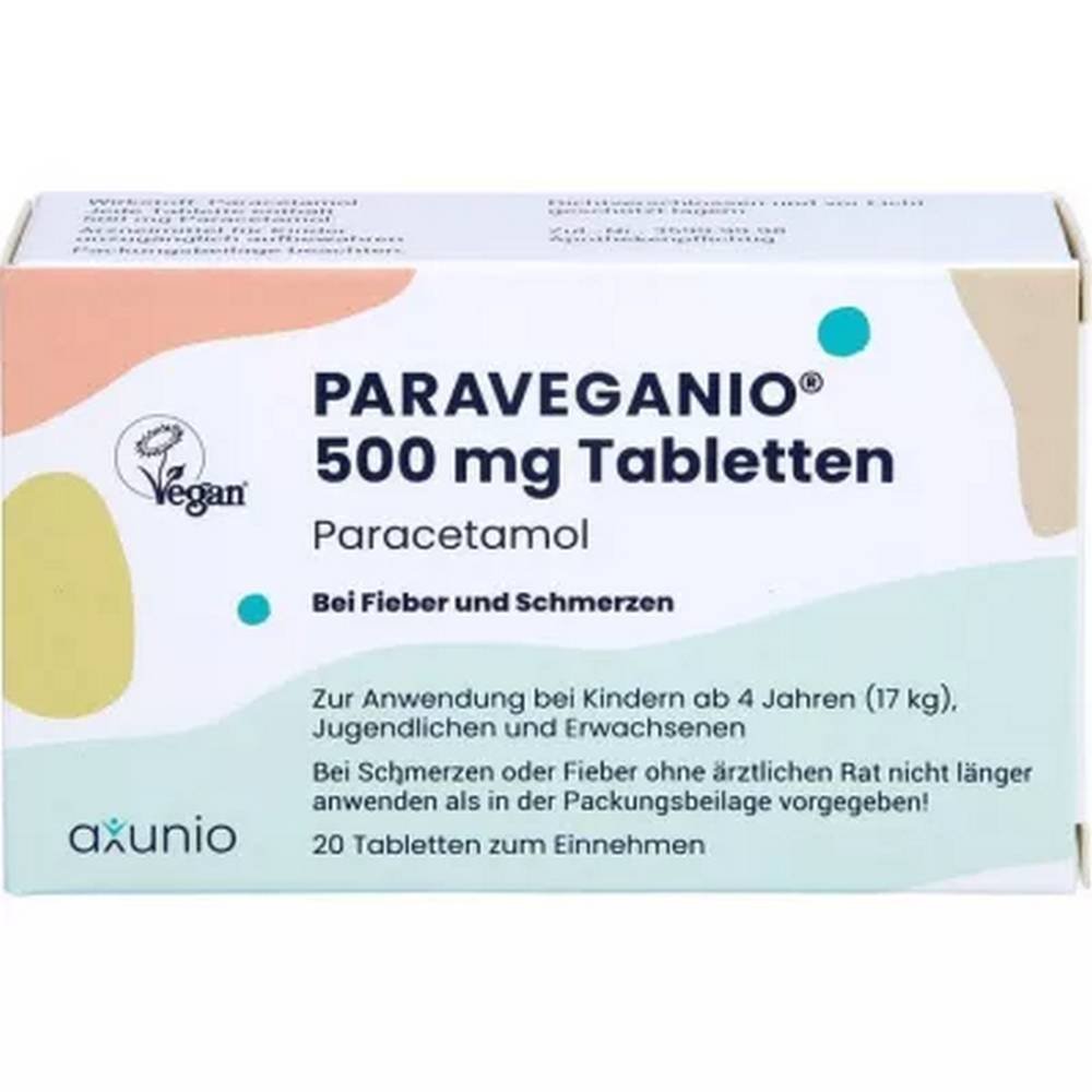 paraveganio 500 mg tablets 20 pcs Paraveganio 500 mg Tablets 20 pcs