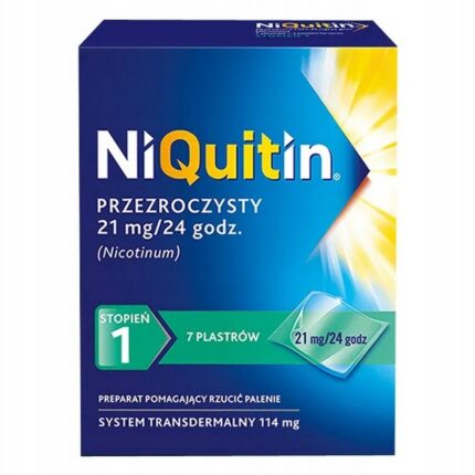 Plastry Perrigo Poland Niquitin przezroczysty 21 mg/24 h 7 sztuk