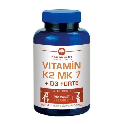 Pharma Activ Vitamin K2 MK 7 + D3 Forte 125 tbl