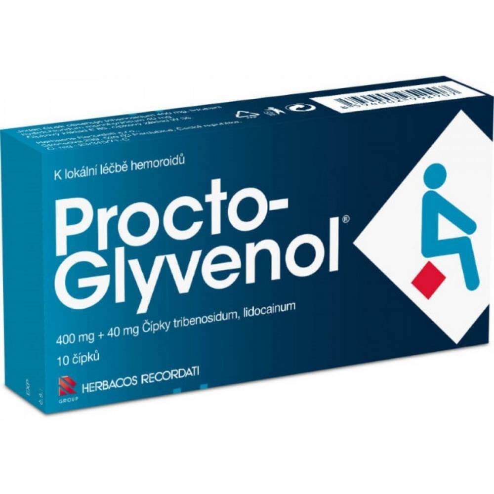 procto glyvenol 400mg40mg 10 Procto-Glyvenol 400 mg / 40 mg Suppositories 10 pcs
